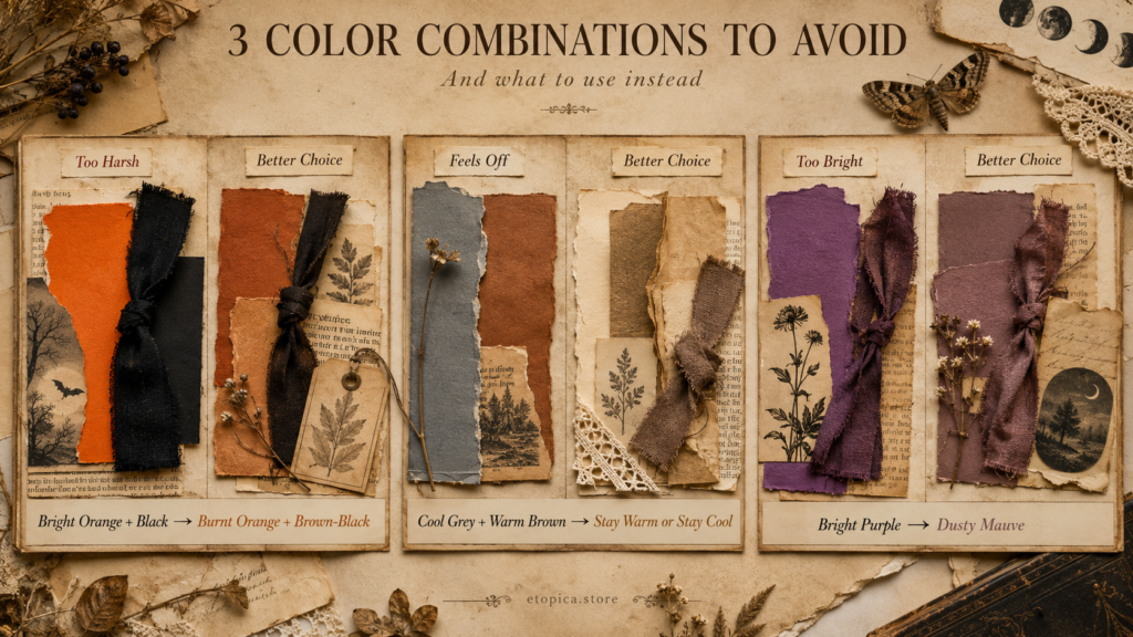 Three combinations that don't work: