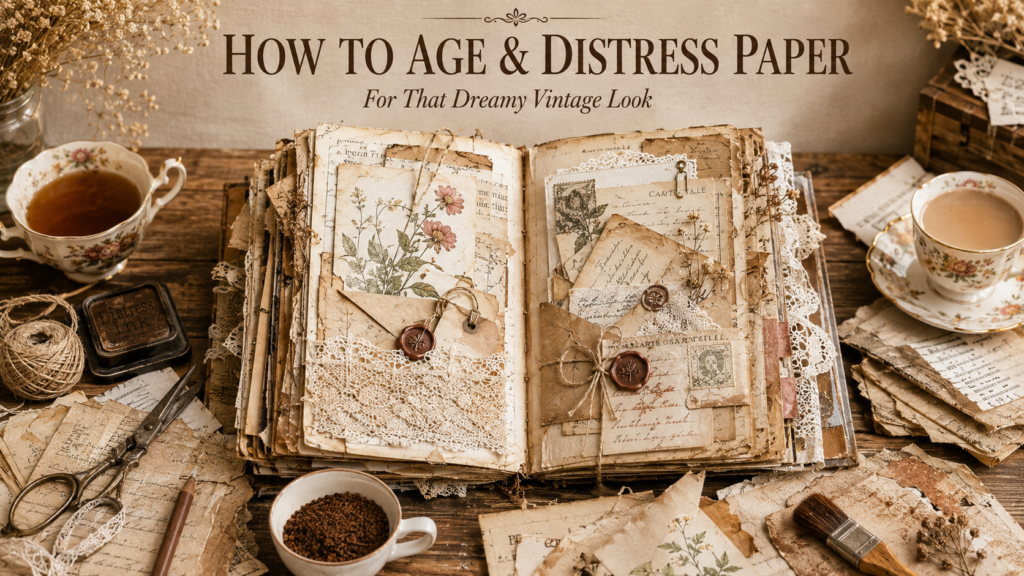 How to Age & Distress Paper for That Dreamy Vintage Look