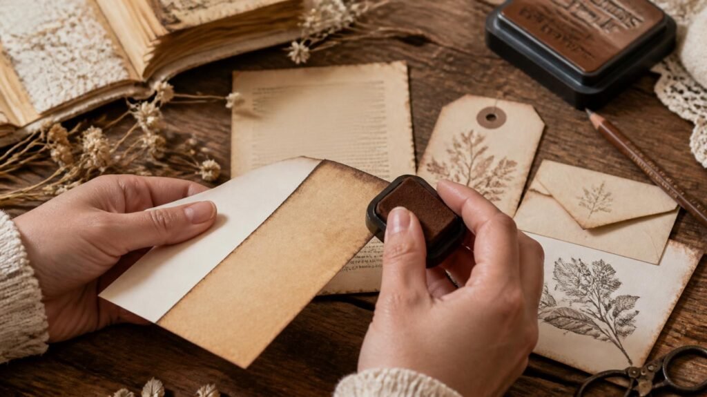 how-to-age-paper-junk-journal
