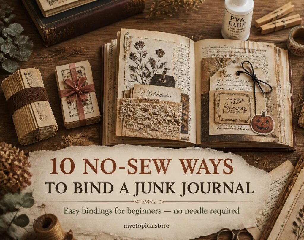 10 NO-SEW WAYS TO BIND A JUNK JOURNAL