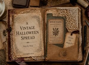 vintage halloween junk journal