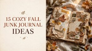 15 cozy fall junk journal ideas for beginners - wide featured image